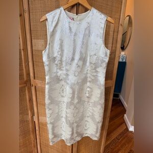 Talbots Cream Sleeveless Midi Dress